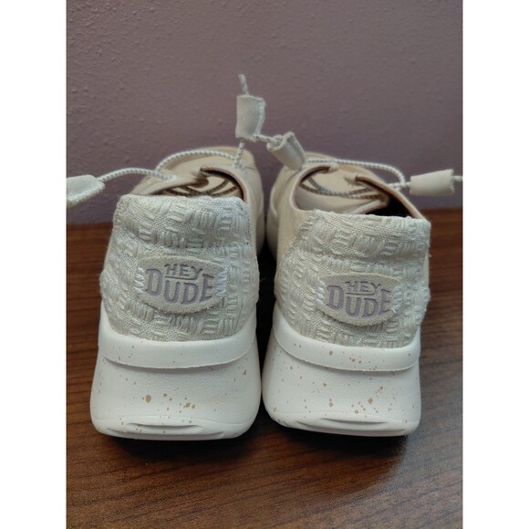 Hey Dude Wendy Peak Chambray Women's Size 7 Casual Platform Sneakers - Picture 4 of 8